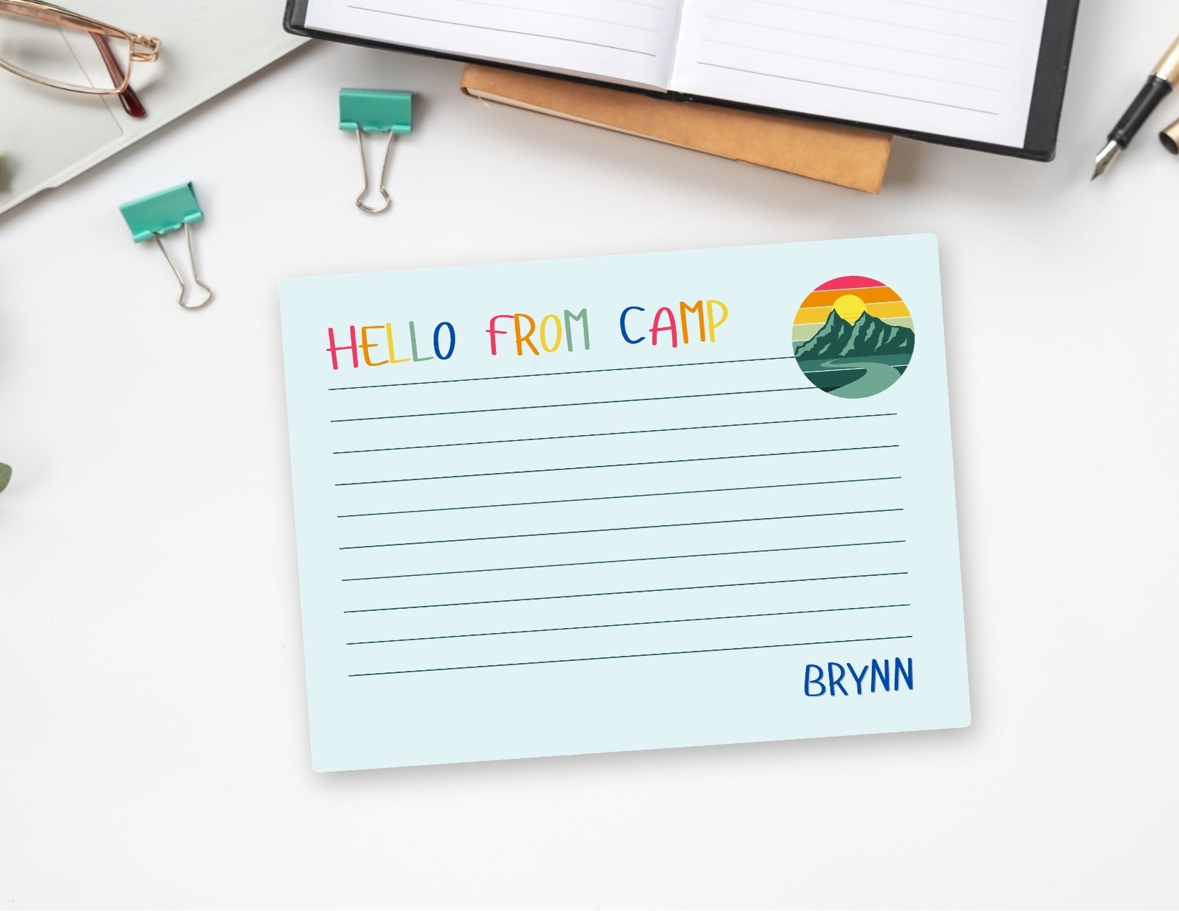 Camp: Personalized Stationery