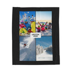 Personalized Photo Plush Blanket – Custom 4 Image Fleece Throw