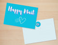 Happy Mail Postcards | Blue | No envelopes needed