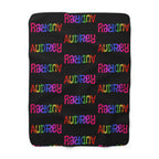 Personalized Sherpa Fleece Blanket: Custom Name, Cozy Home Decor