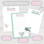 Funny Pickleball Post-it Notes: Pickleball Players' To-Do List 4x6"