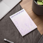 Get it off my desk Lavender Post-it Notes. Two Sizes: 4x6" and / or 3x3"