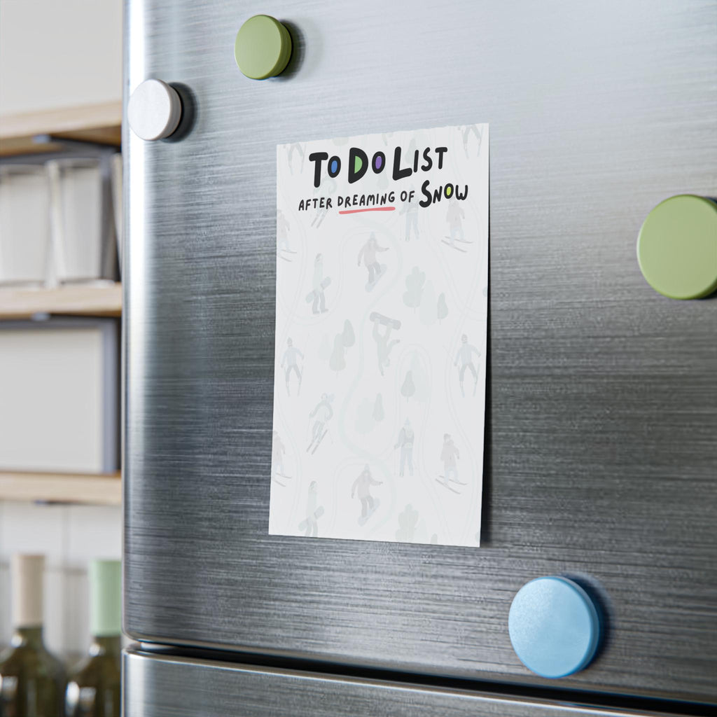 Funny Skiing & Snowboarding Post-it Notes: To-Do List 4x6"