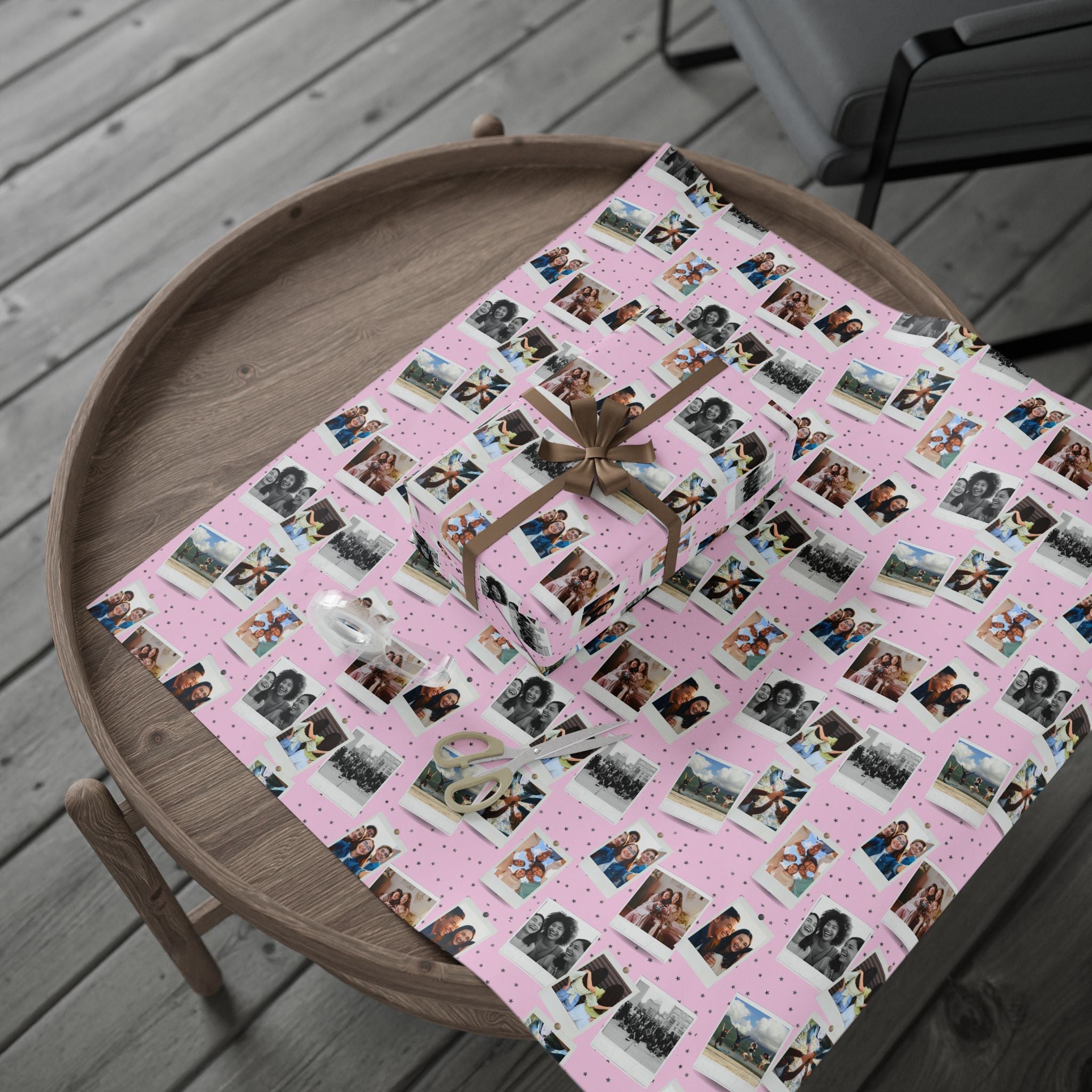Personalized Photo Wrapping Paper | Custom Gift Wrap with Your Photos | Collage Wrapping Paper | Unique Birthday Gift Wrap