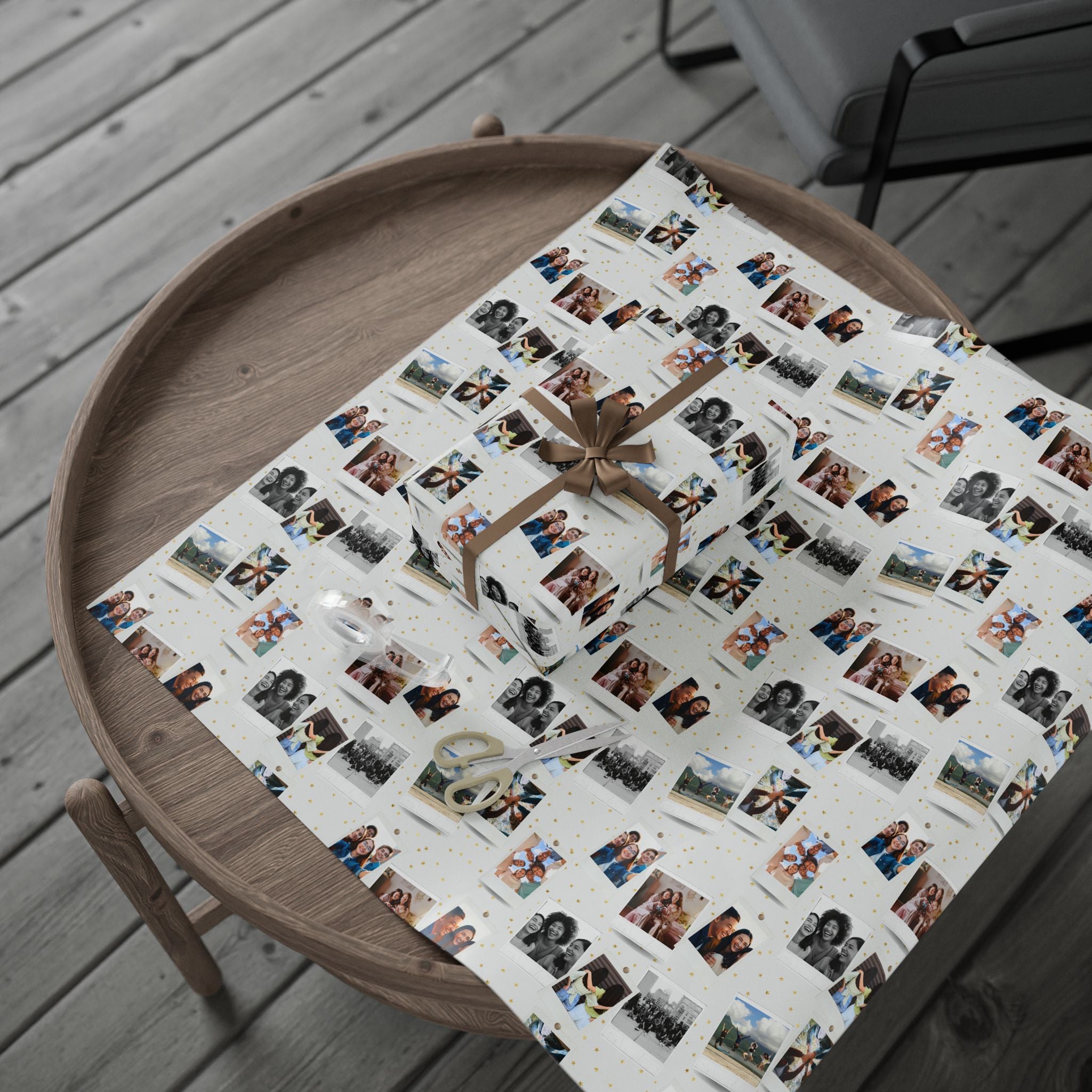Personalized Photo Wrapping Paper | Custom Gift Wrap with Your Photos | Collage Wrapping Paper | Unique Birthday Gift Wrap