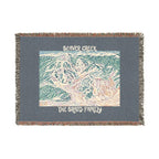 Beaver Creek Ski Resort Artistic Map Woven Blanket. Option to  Personalized