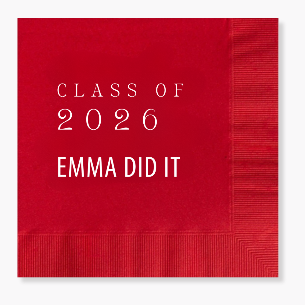 Graduation Napkins: Class of 2026