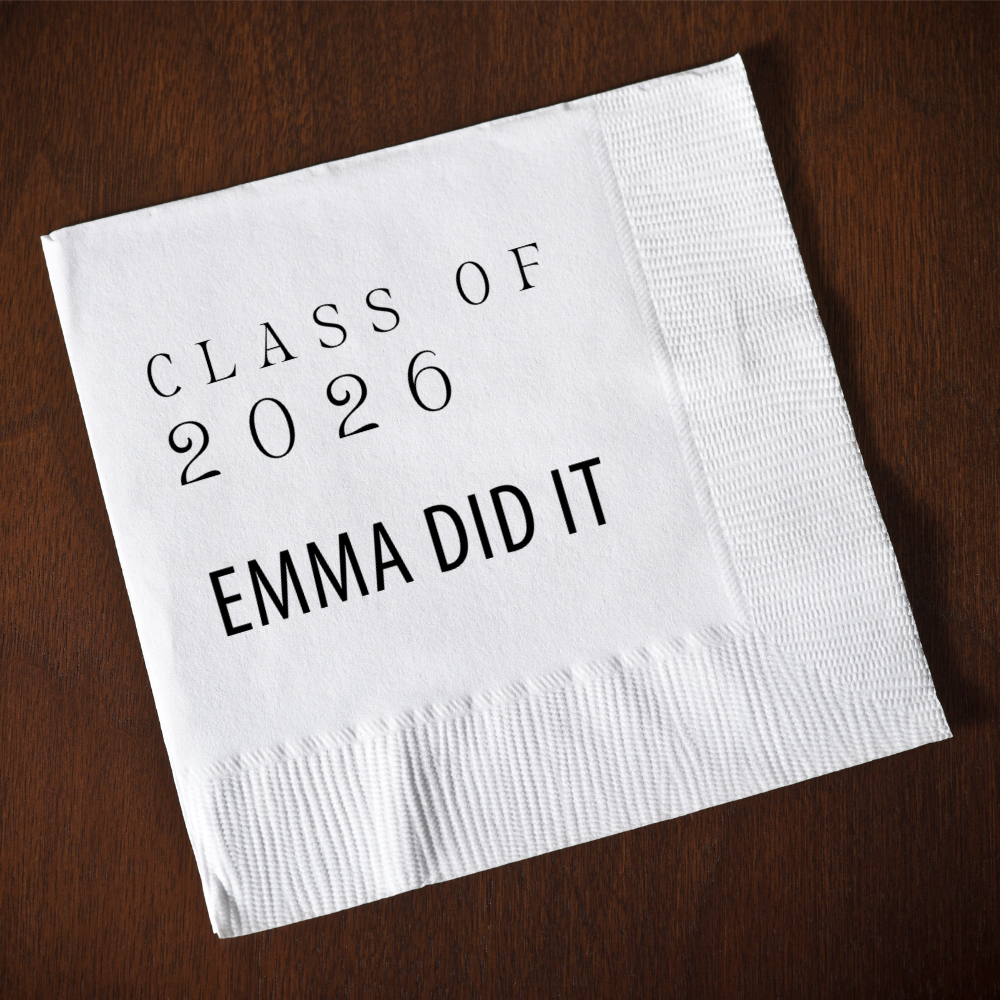 Graduation Napkins: Class of 2026