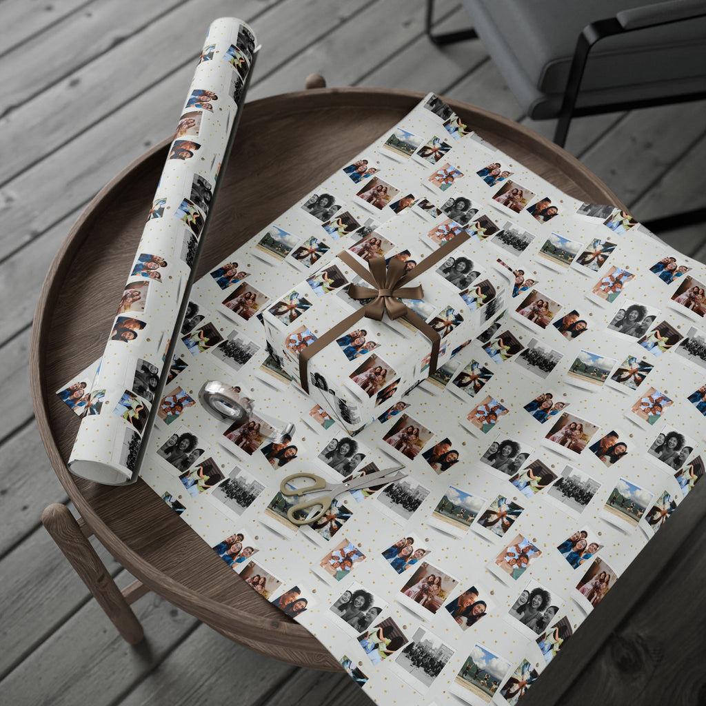 Personalized Photo Wrapping Paper | Custom Gift Wrap with Your Photos | Collage Wrapping Paper | Unique Birthday Gift Wrap