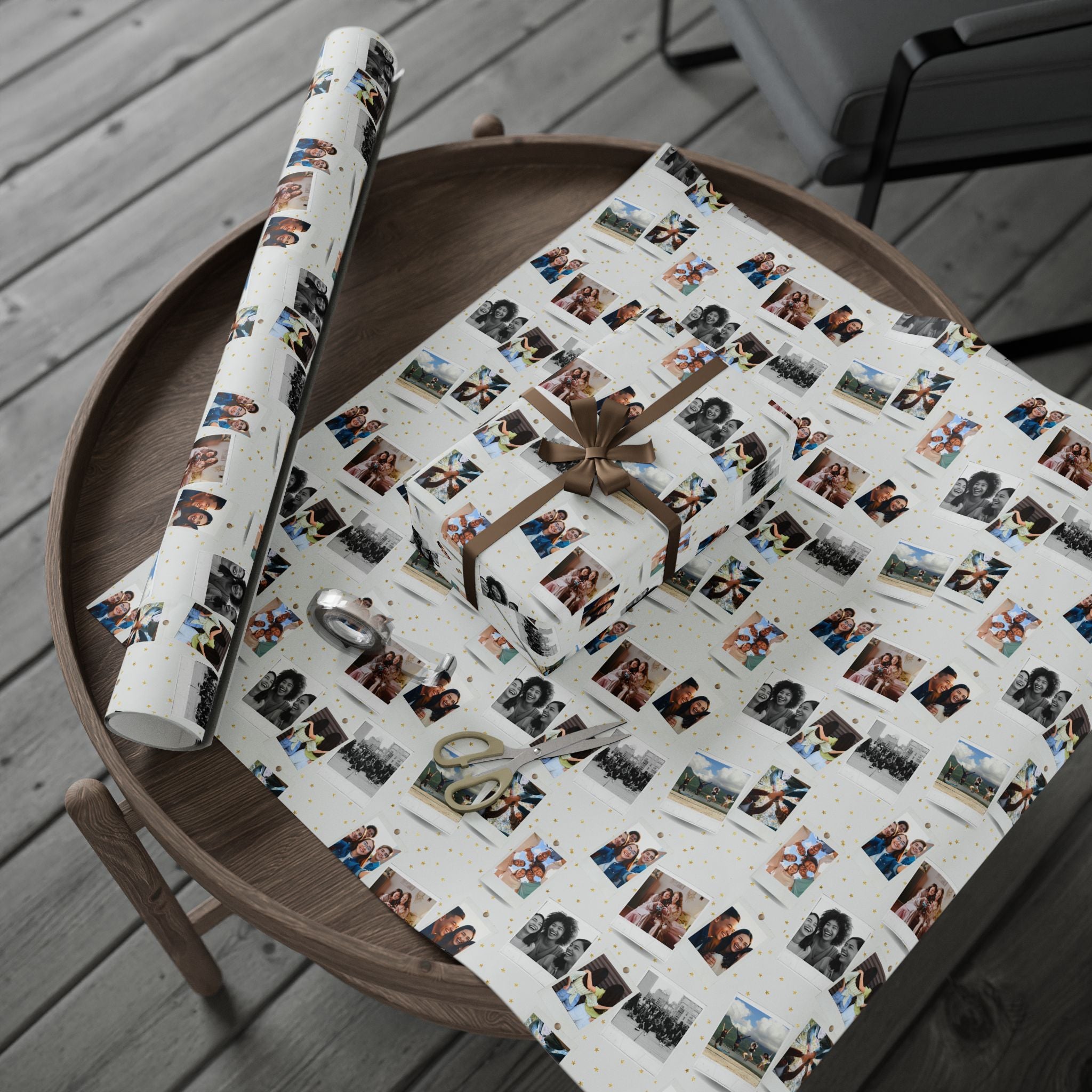 Personalized Photo Wrapping Paper | Custom Gift Wrap with Your Photos | Collage Wrapping Paper | Unique Birthday Gift Wrap