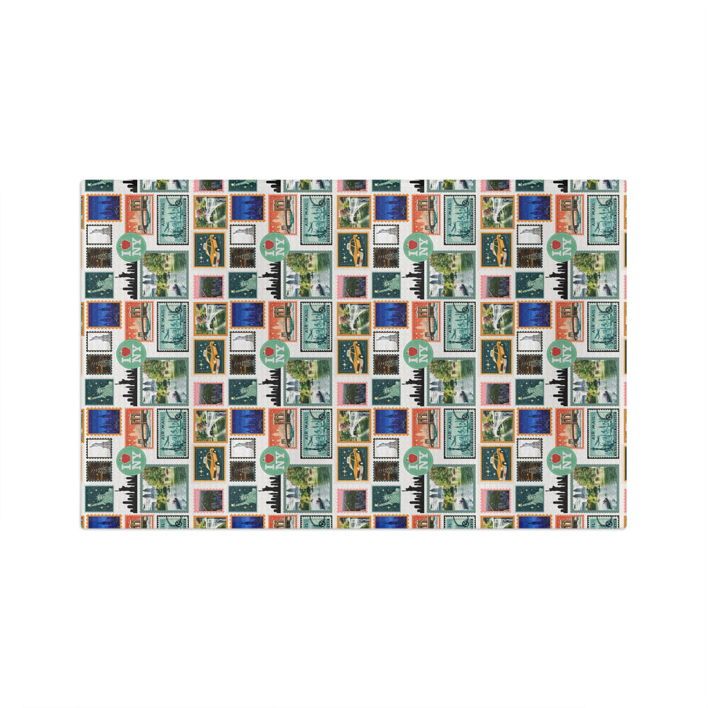 New York City Icons Microfiber Tea Towel | NYC Landmarks, Status of Liberty