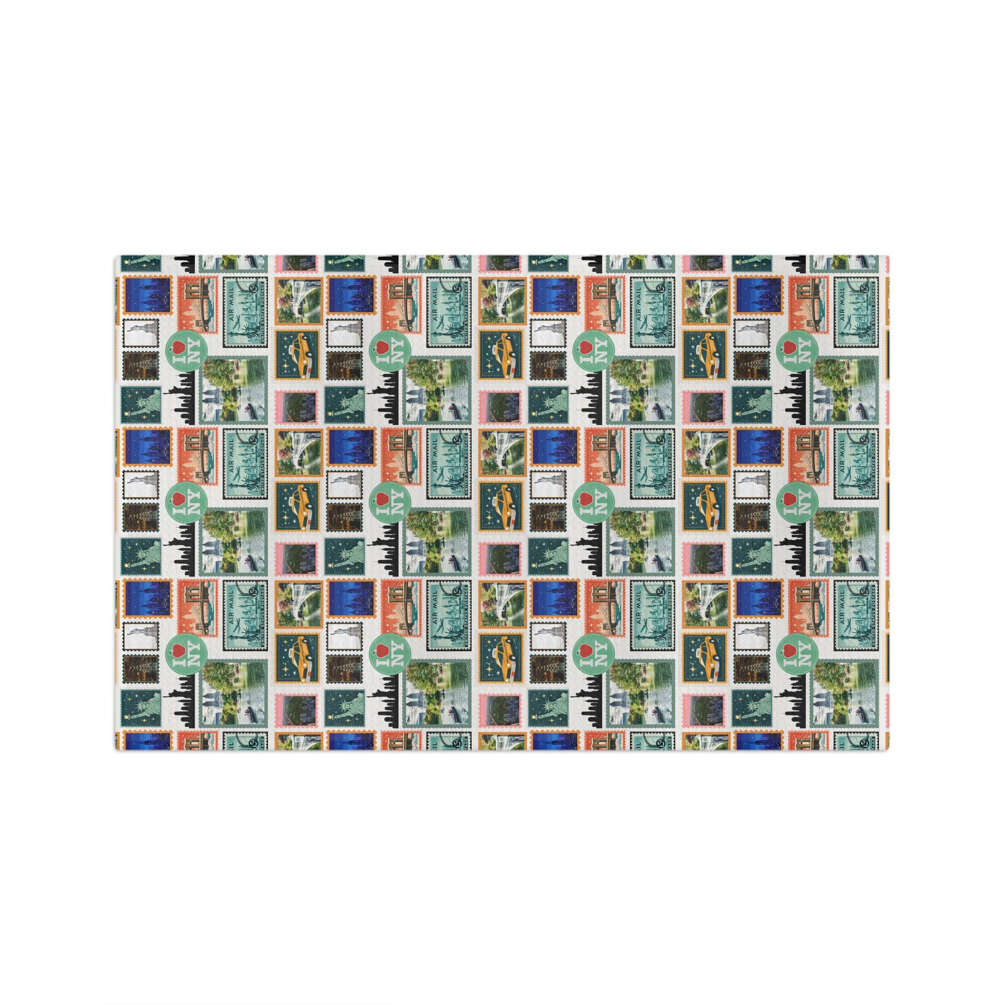New York City Icons Microfiber Tea Towel | NYC Landmarks, Status of Liberty