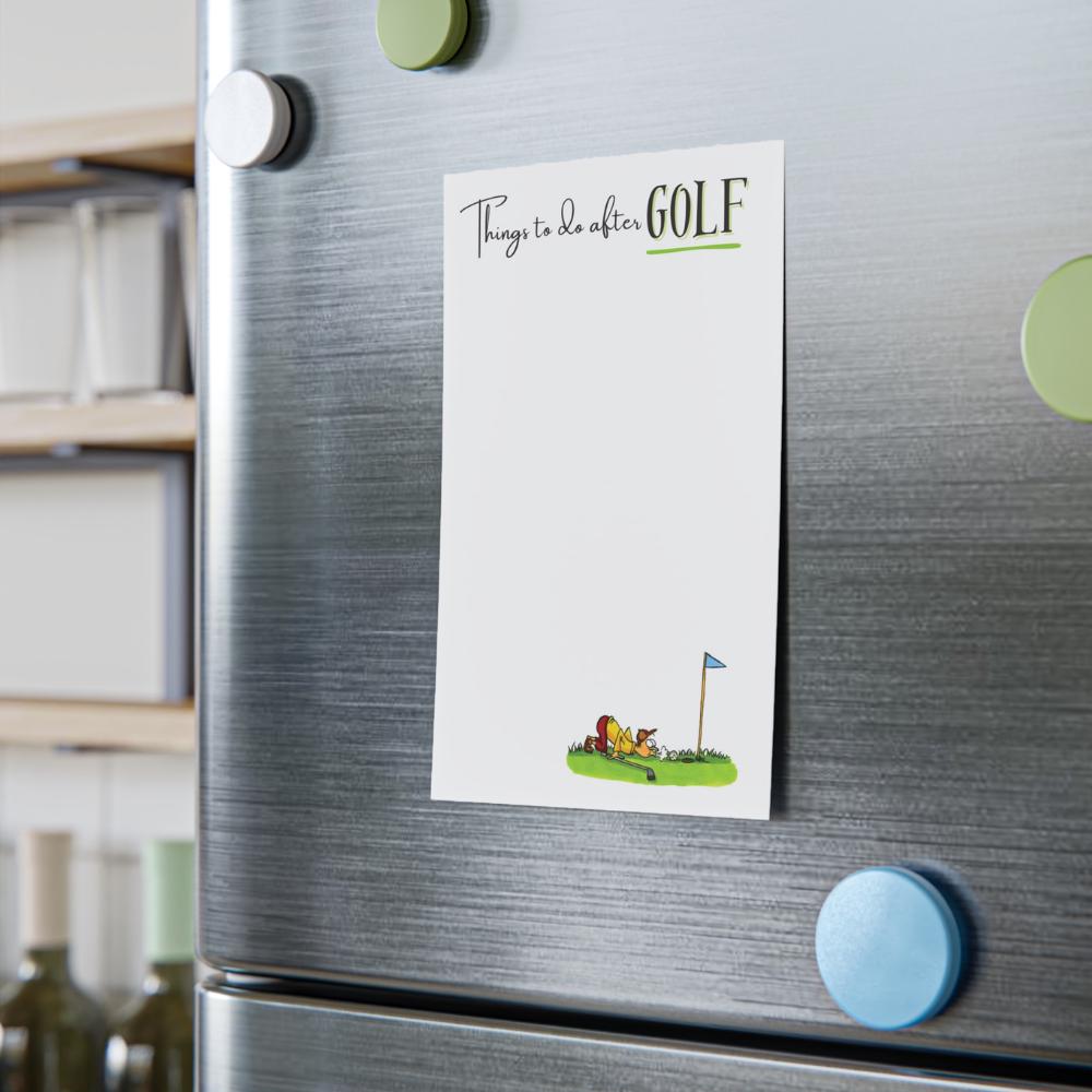 Funny Golf Post-it Notes: Golfer's To-Do List 4x6"