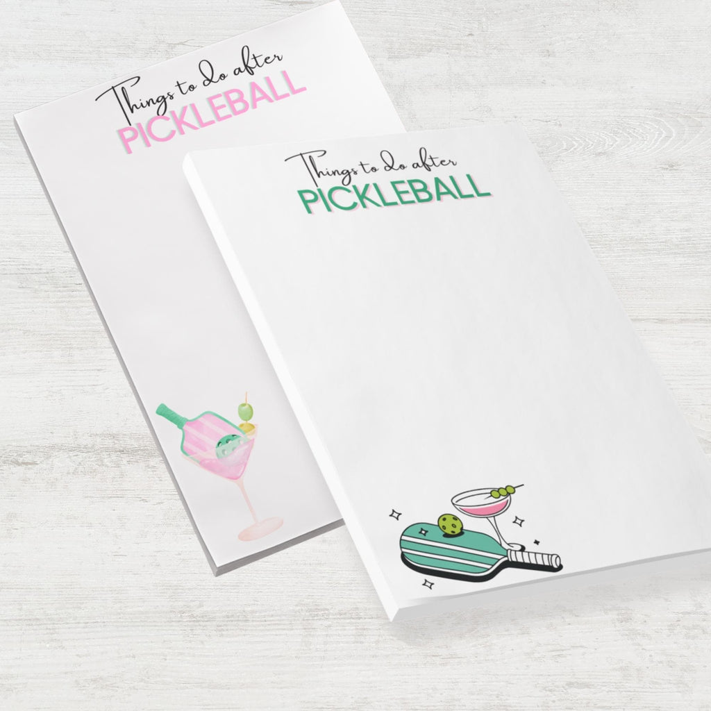 Funny Pickleball Post-it Notes: Pickleball Players' To-Do List 4x6"