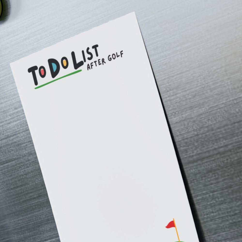 Funny Golf Post-it Notes: To-Do List after Golf 4x6"