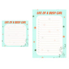 Life of a Busy Girl Post-it Notes: To-Do List. Two sizes -- 4x6" and/or 3x3"