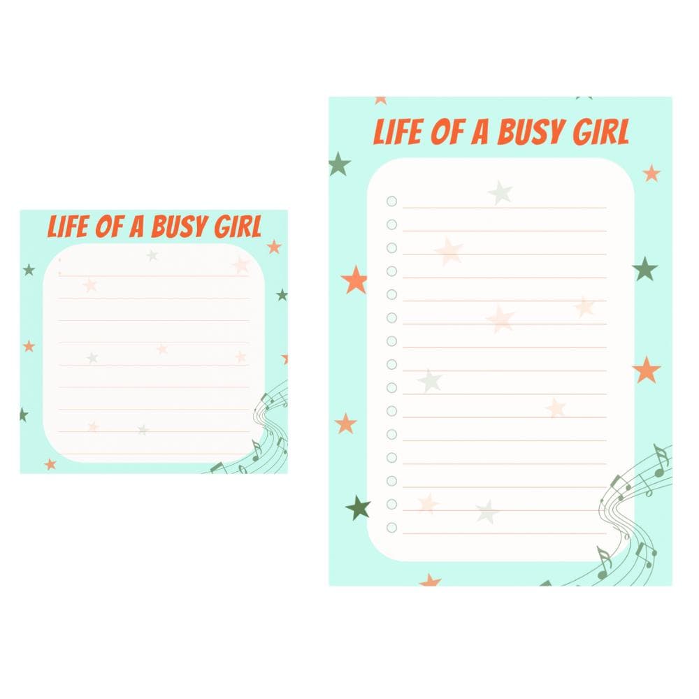 Life of a Busy Girl Post-it Notes: To-Do List. Two sizes -- 4x6" and/or 3x3"
