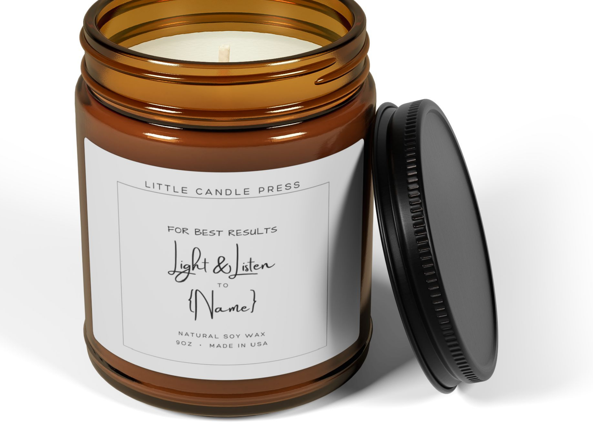 Light & Listen To Your Favorite Artist Candle