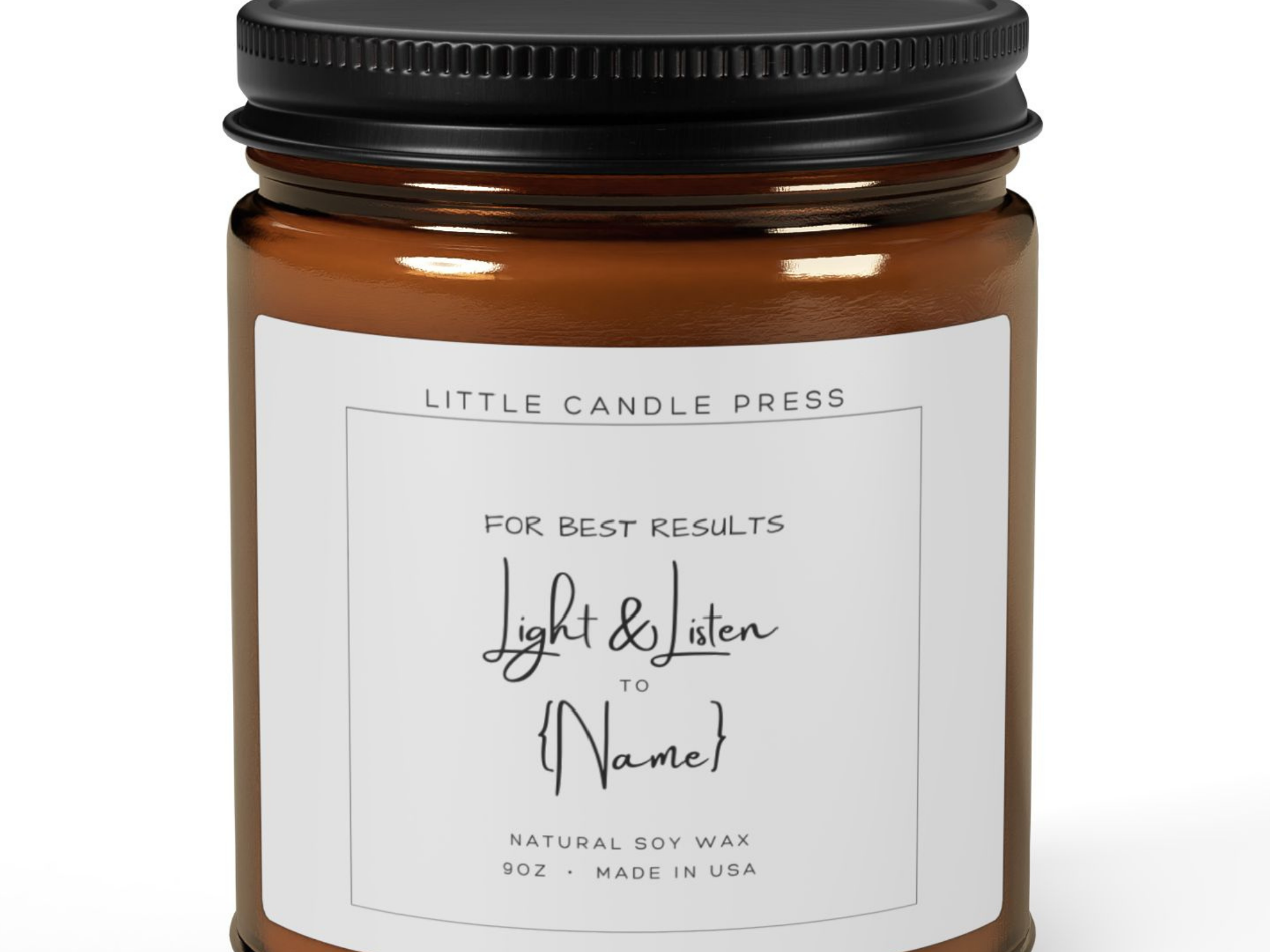 Light & Listen To Your Favorite Artist Candle