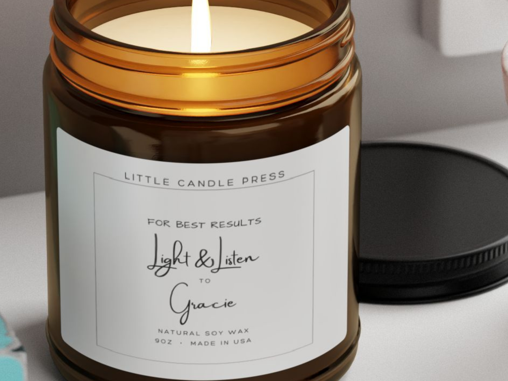 Light & Listen To Your Favorite Artist Candle