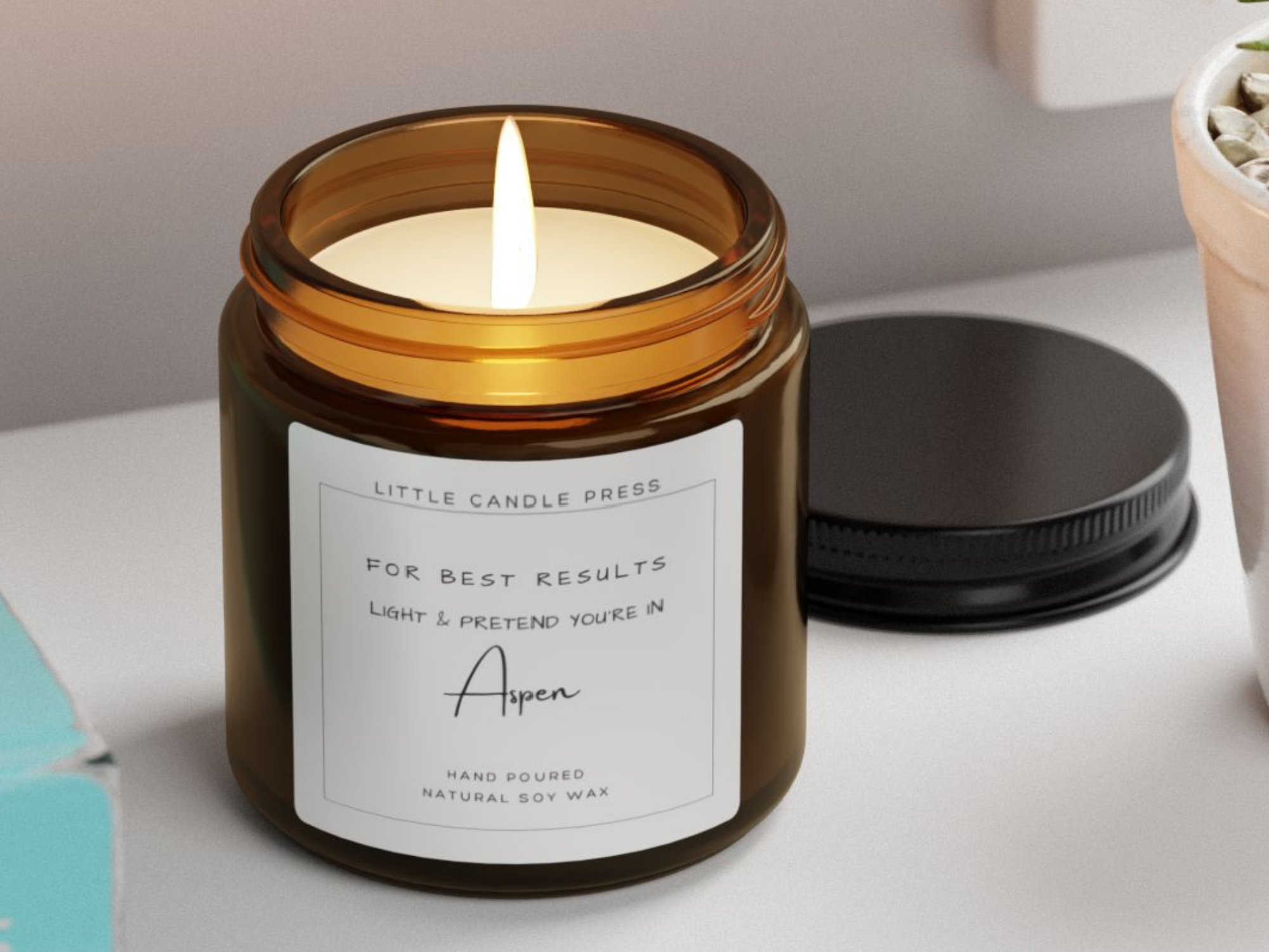 Light & Pretend You re in Aspen Candle