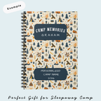 Personalized Camp Journal for Kids | Custom Camp Notebook | Sleepaway Camp Memory Book | Camp Gift for Kids | Camp Memories Journal