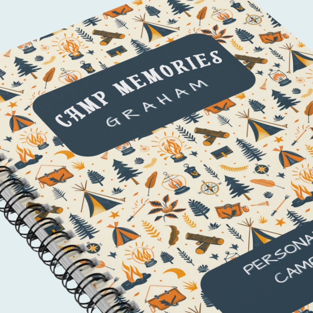 Personalized Camp Journal for Kids | Custom Camp Notebook | Sleepaway Camp Memory Book | Camp Gift for Kids | Camp Memories Journal