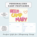 Personalized Camp Postcards: Summer Camp Care Package | Pink
