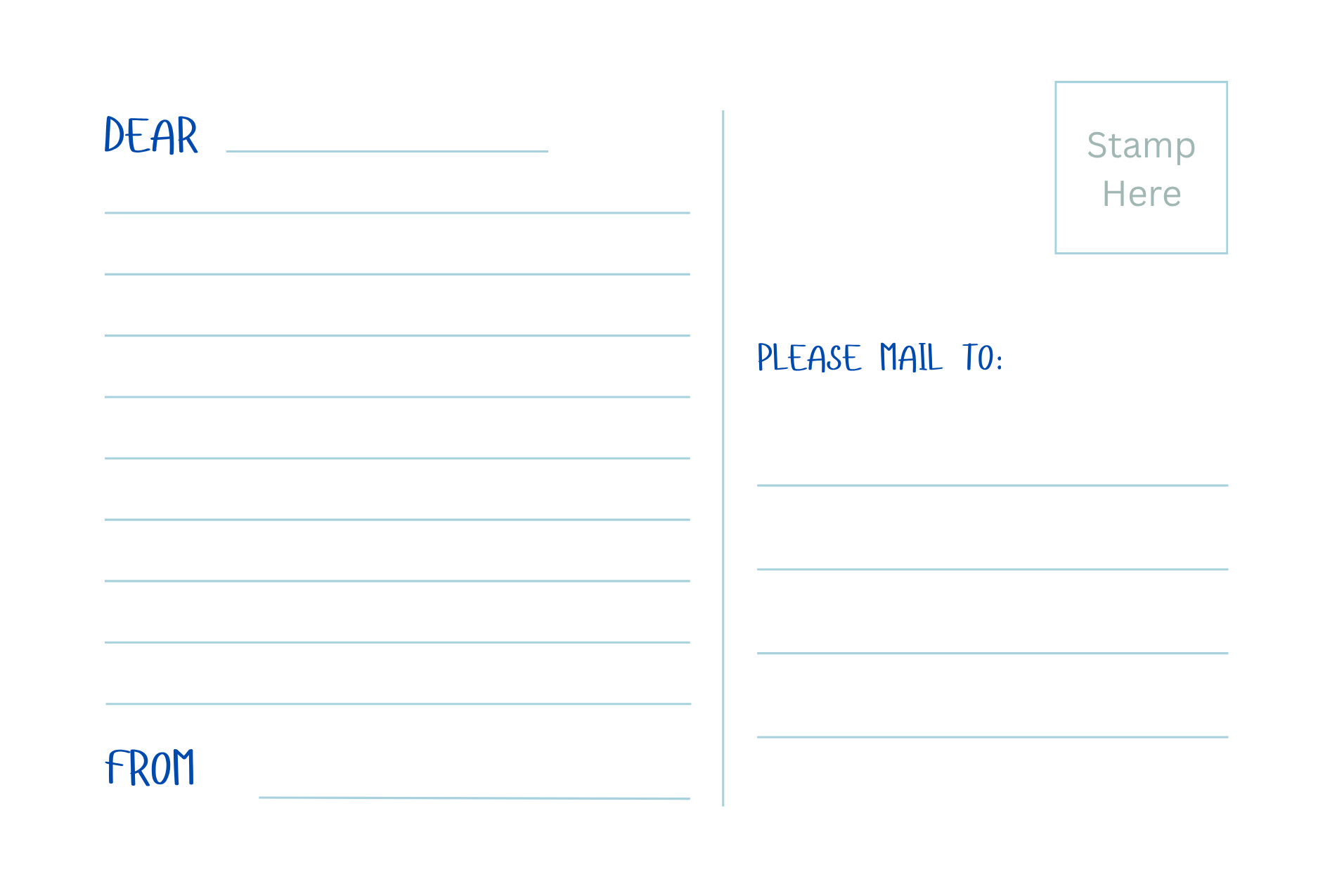 Personalized Camp Postcards
