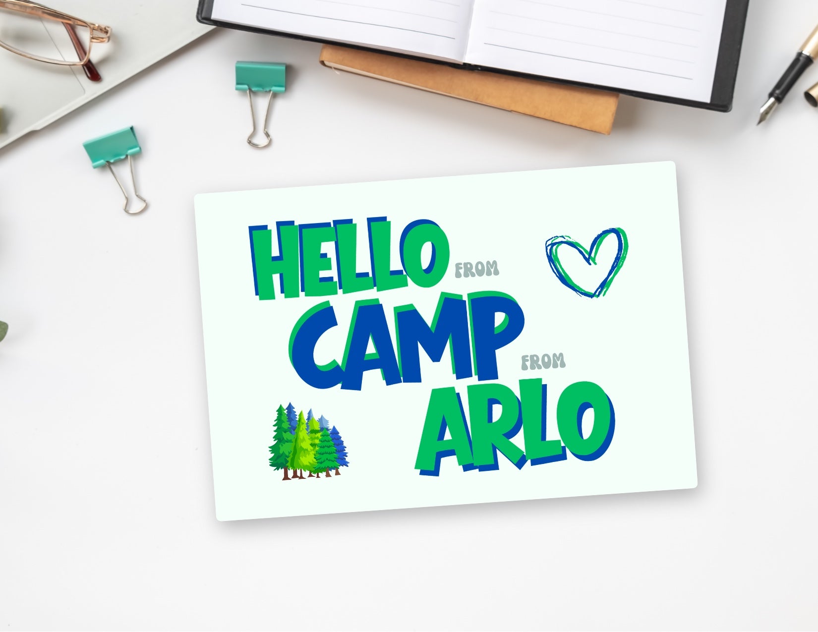 Personalized Camp Postcards