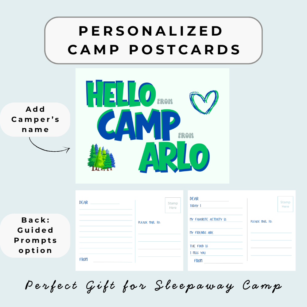 Personalized Camp Postcards