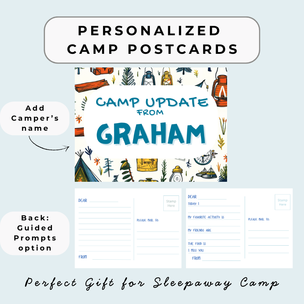 Personalized Camp Postcards