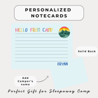 Personalized Camp Notecards with Envelopes | Summer Camp Care Package