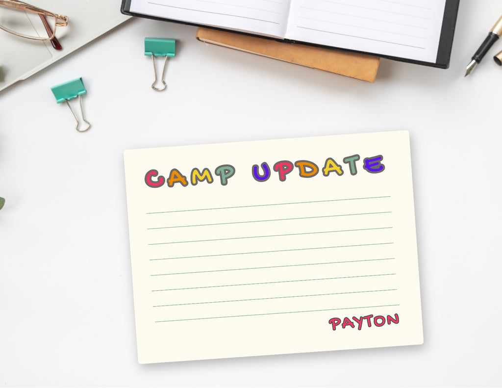 Personalized Camp Notecards with Envelopes