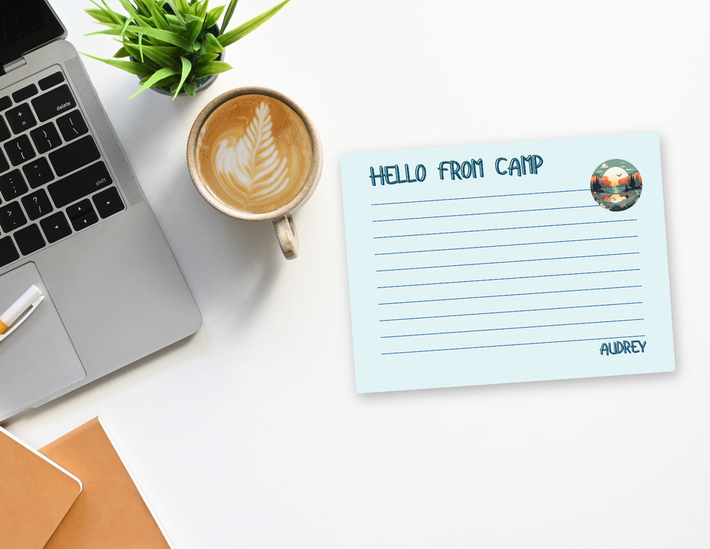 Personalized Camp Notecards with Envelopes
