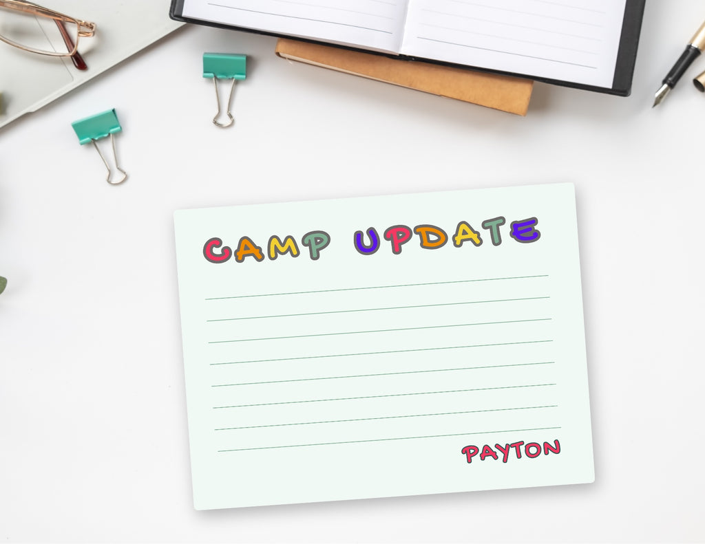 Personalized Camp Notecards with Envelopes