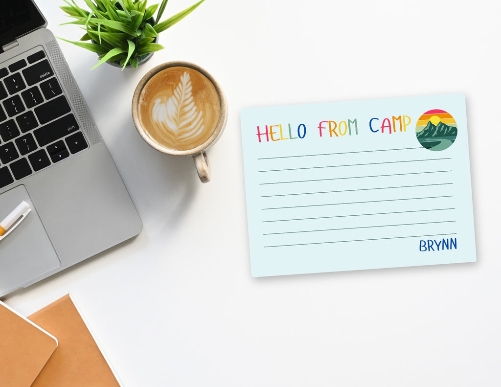 Personalized Camp Notecards with Envelopes | Summer Camp Care Package