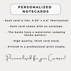 Personalized Camp Notecards with Envelopes