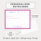 Personalized Camp Notecards