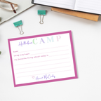 Personalized Camp Notecards