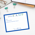 Personalized Camp Notecards