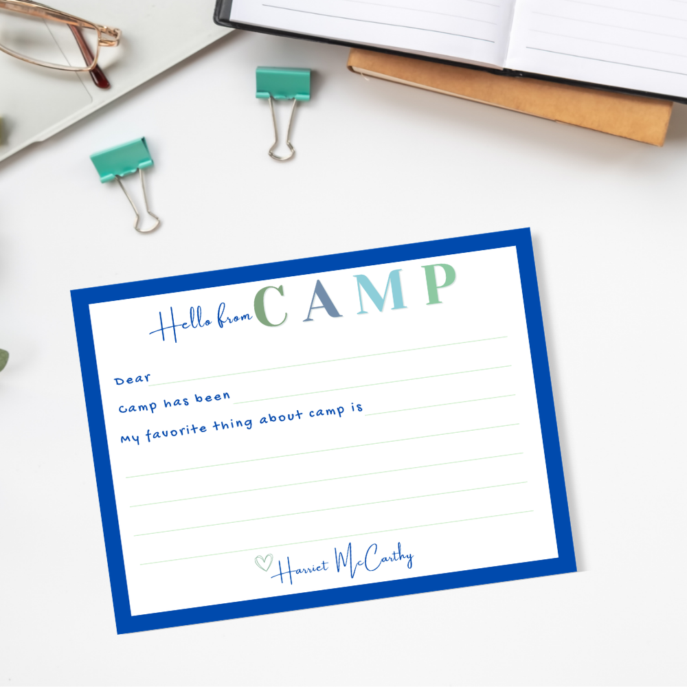 Personalized Camp Notecards
