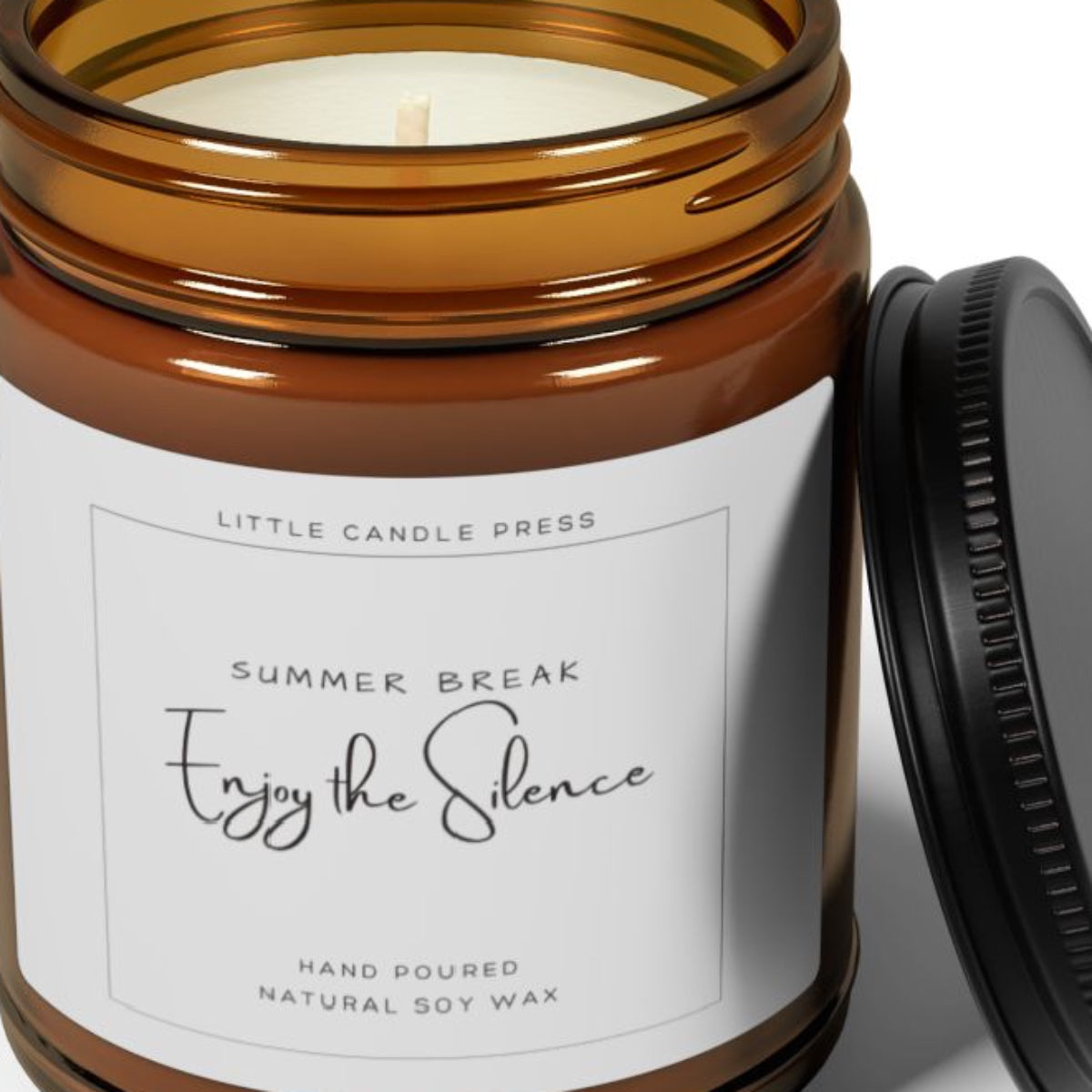 Summer Break Enjoy the Silence  Candle