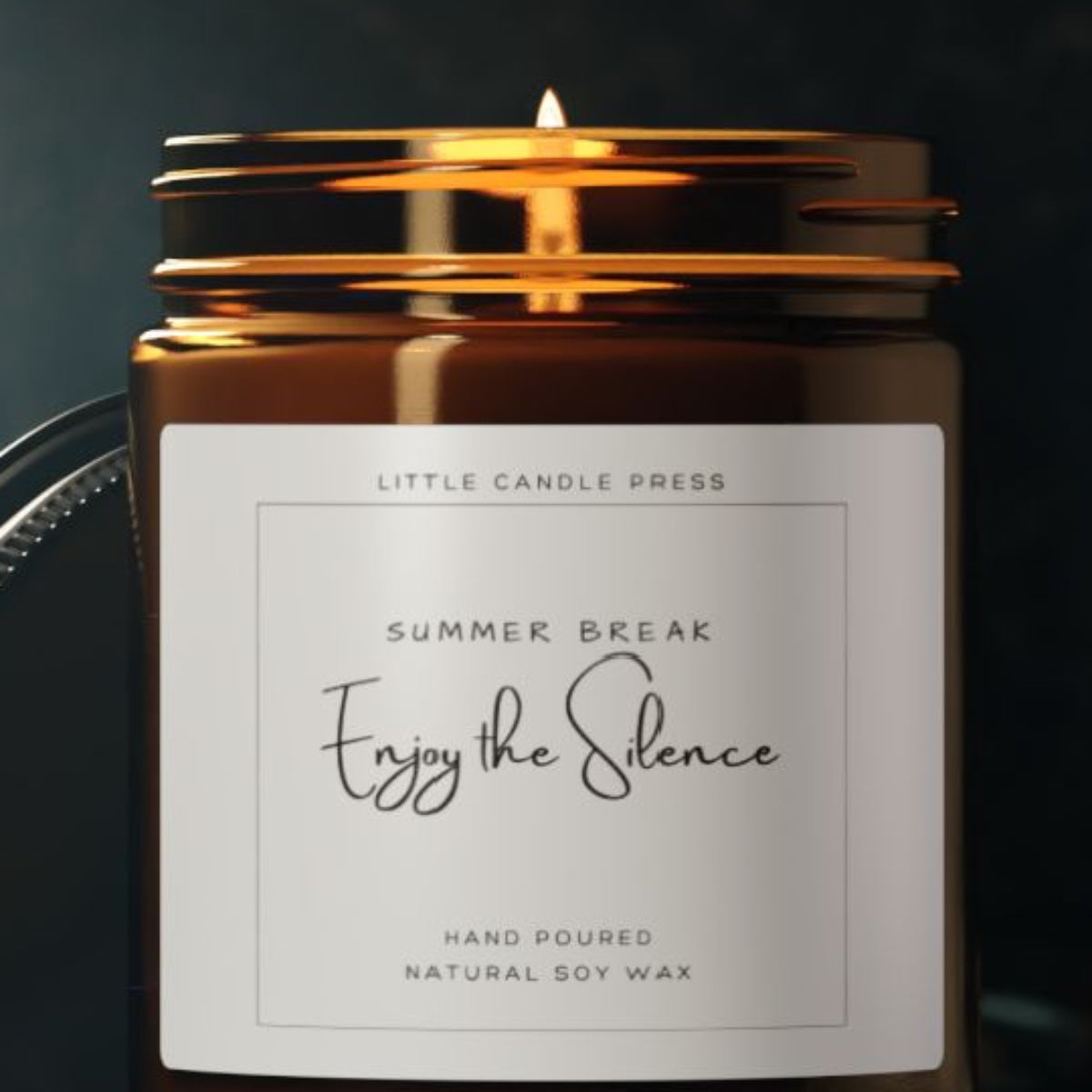 Summer Break Enjoy the Silence  Candle