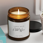Summer Break Add Wine Candle