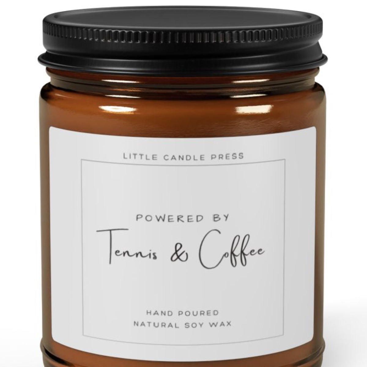 Powered by Tennis & Coffee Candle