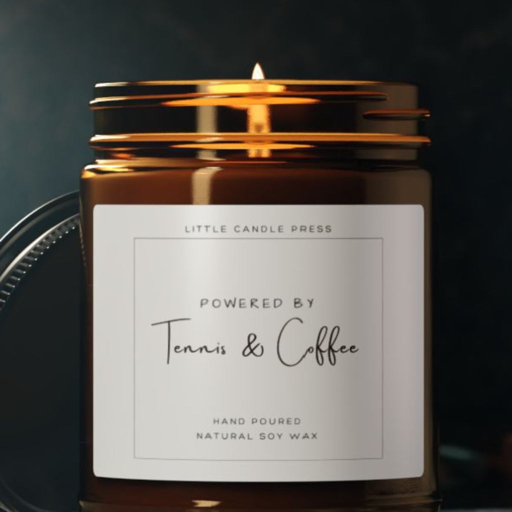 Powered by Tennis & Coffee Candle