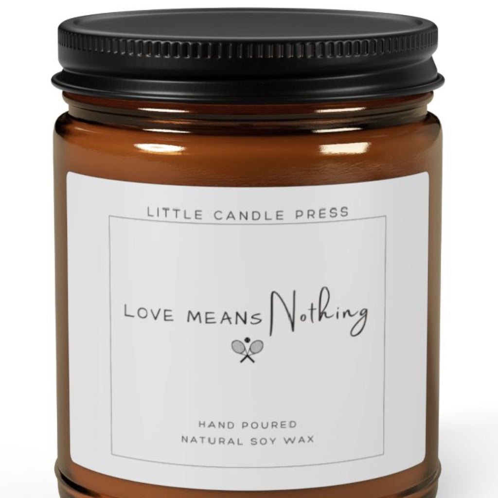 Love Means Nothing Tennis Candle