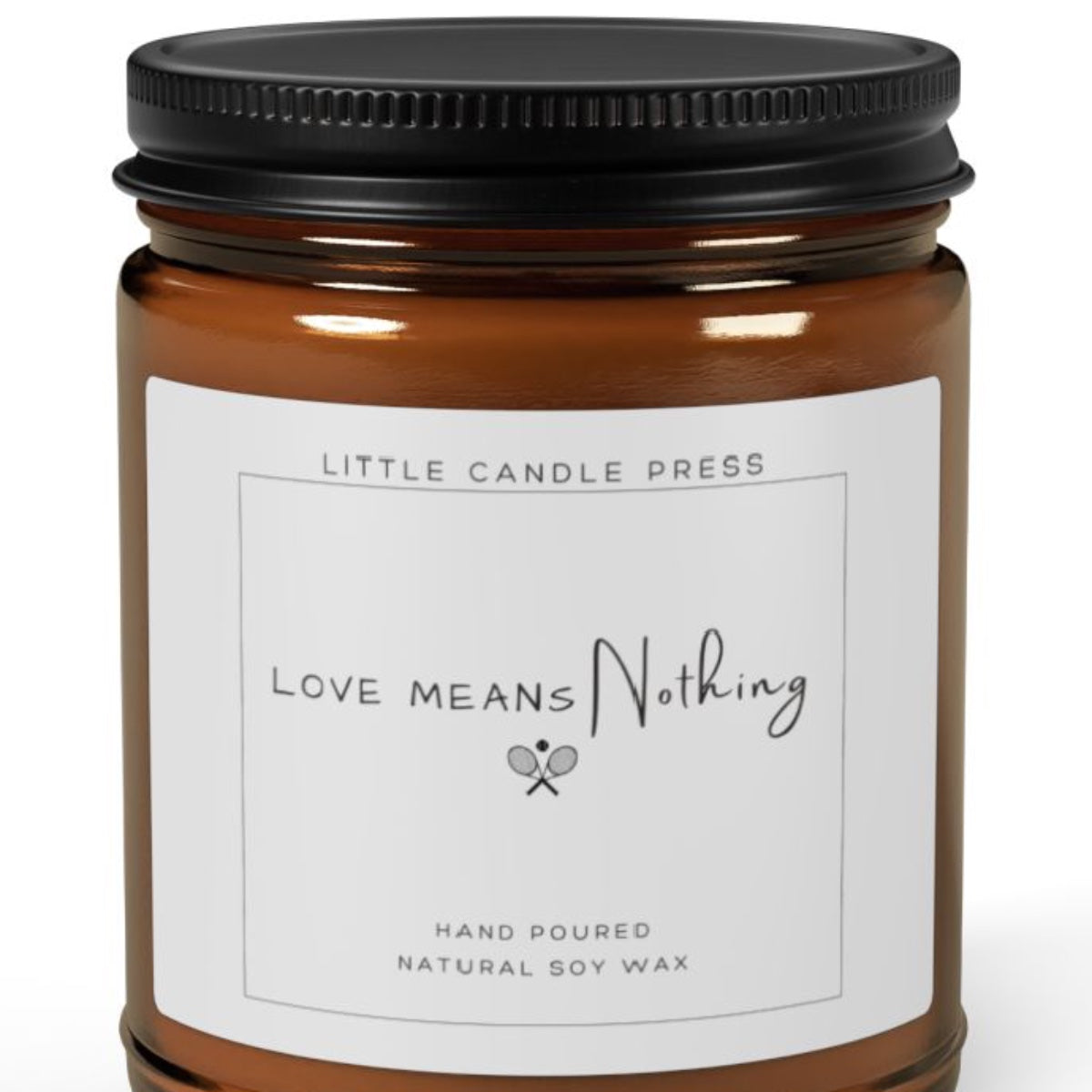 Love Means Nothing Tennis Candle
