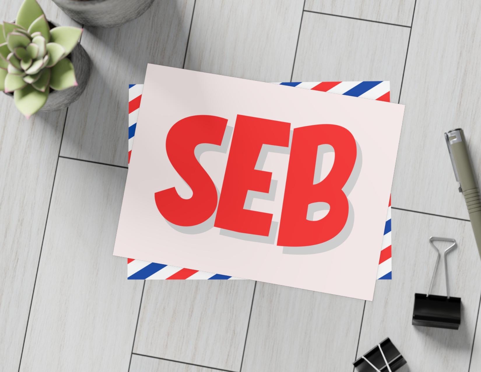 Personalized initial Postcards